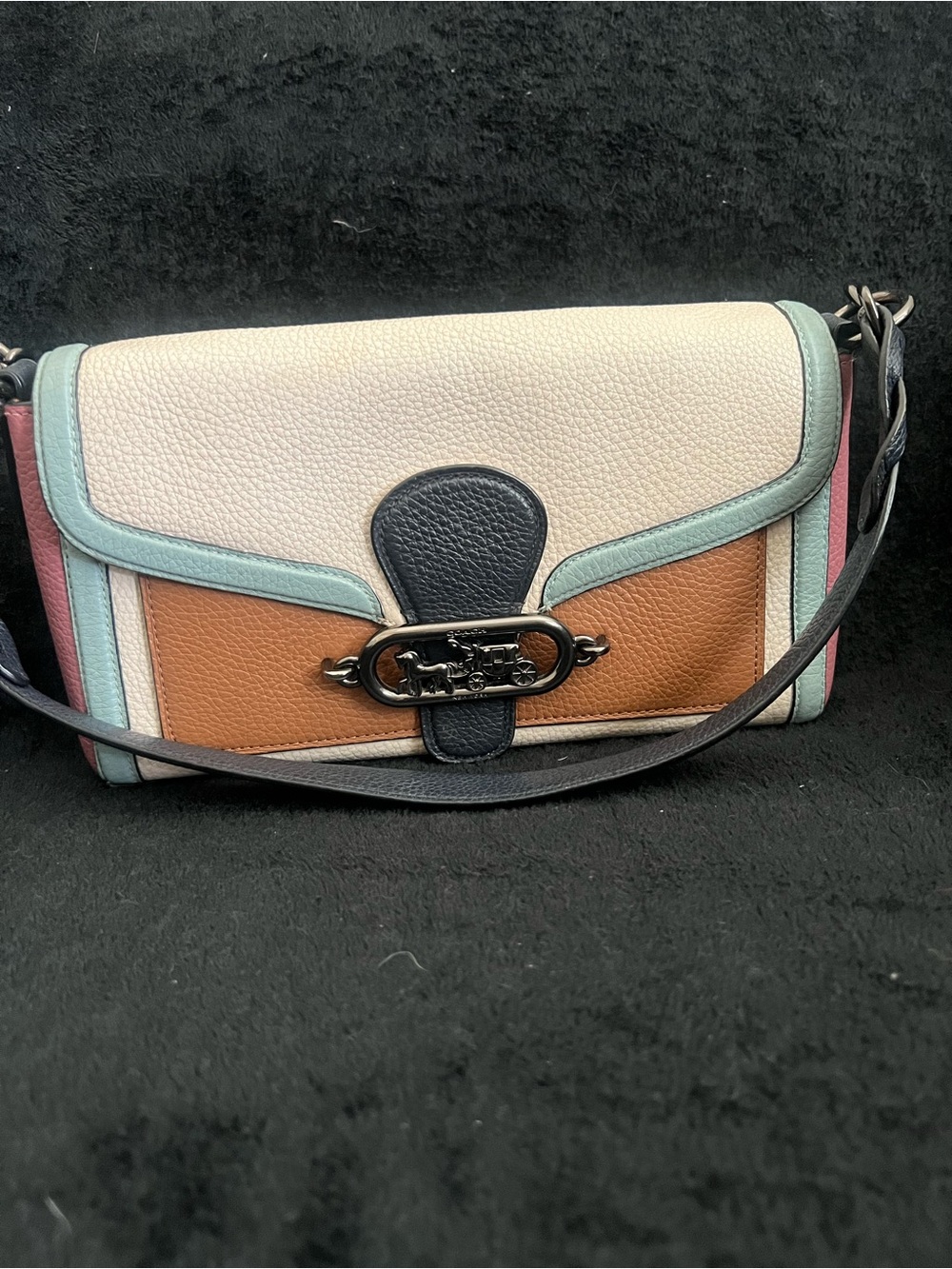 Coach Colorblock Jade Shoulder Bag